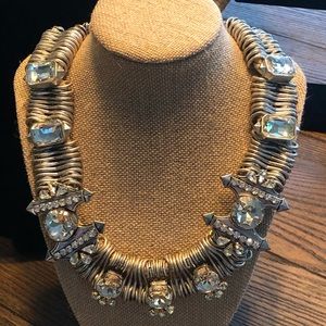 JCrew Wire Statement Necklace w matching Bracelet